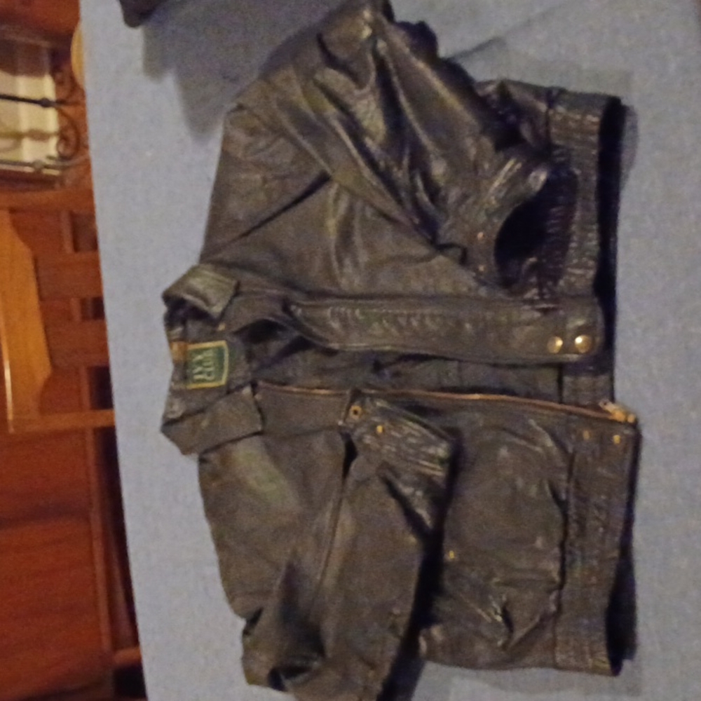 Ivy club leather jacket